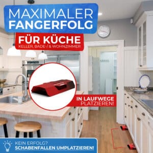 Bild von der Küche und Schabenfalle mit dem Hinweis