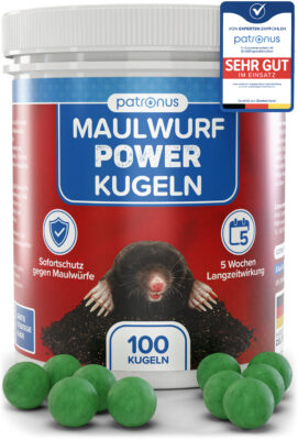 Patronus Maulwurf Power Kugeln 100 Stück - 1 Stück