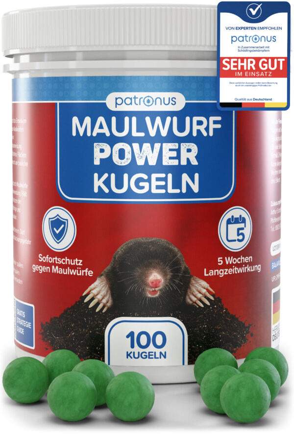 Patronus Maulwurf Power Kugeln 100 Stck  Patronus