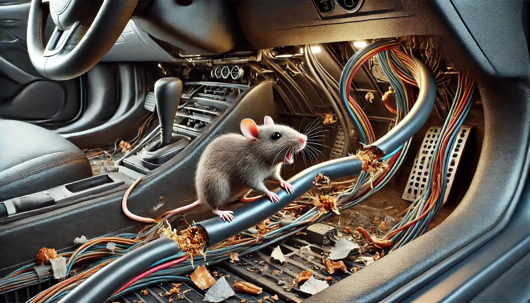 Kabelschaden durch Maus im Auto