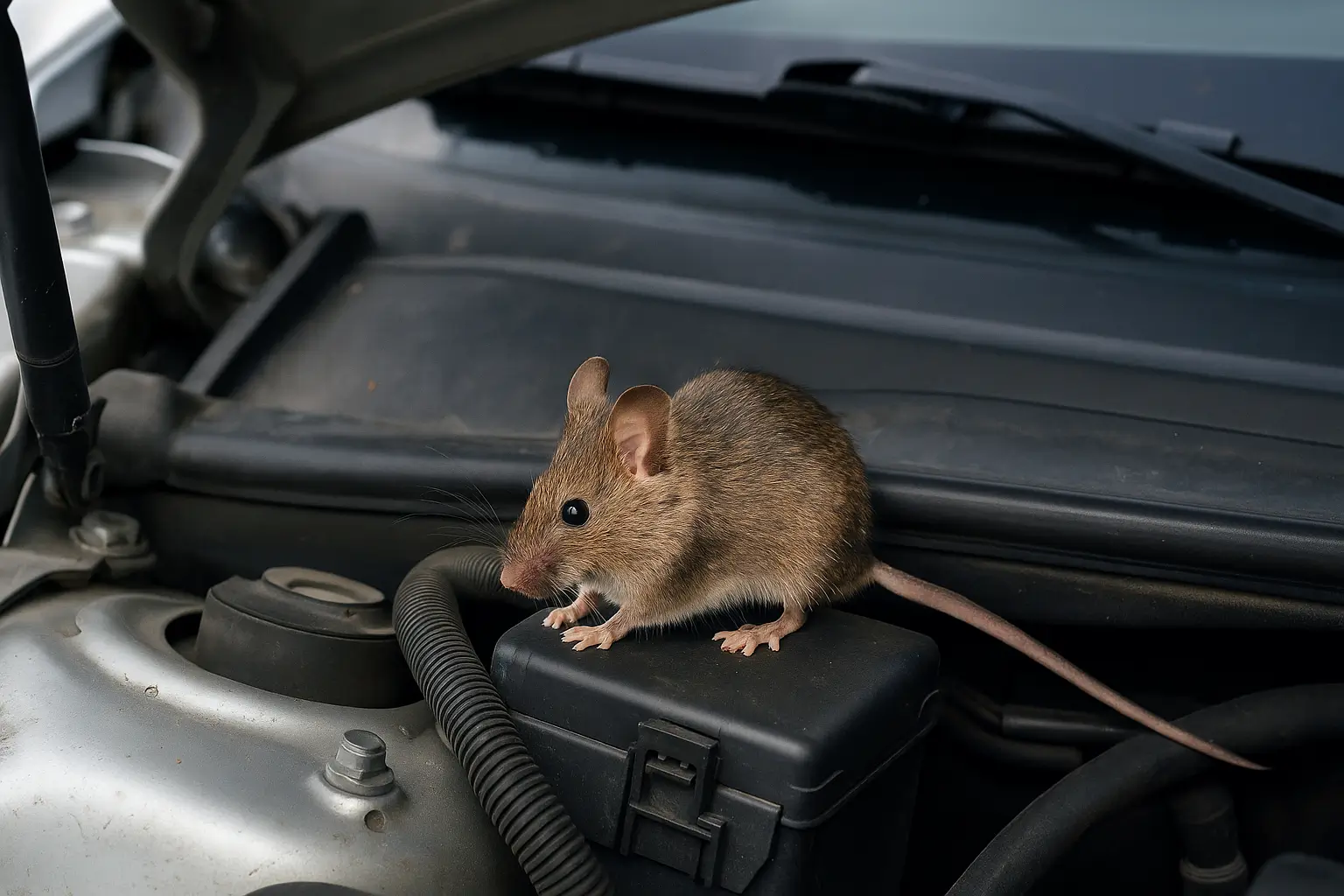 achtung auch das auto kann betroffen sein - maus im haus was tun