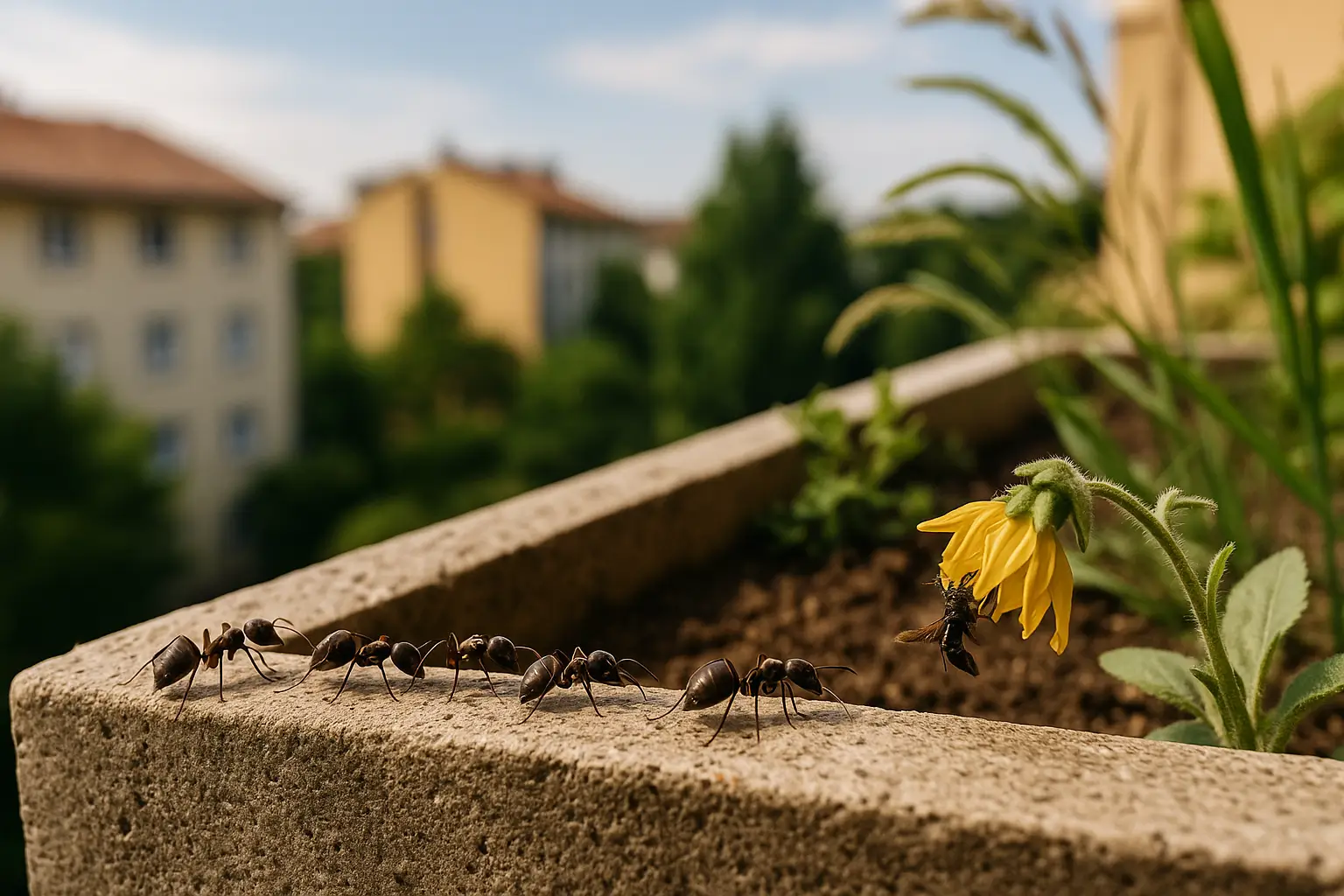 warum ameisen deinen balkon überhaupt spannend finden-ameisen auf dem Balkon im 3 stock