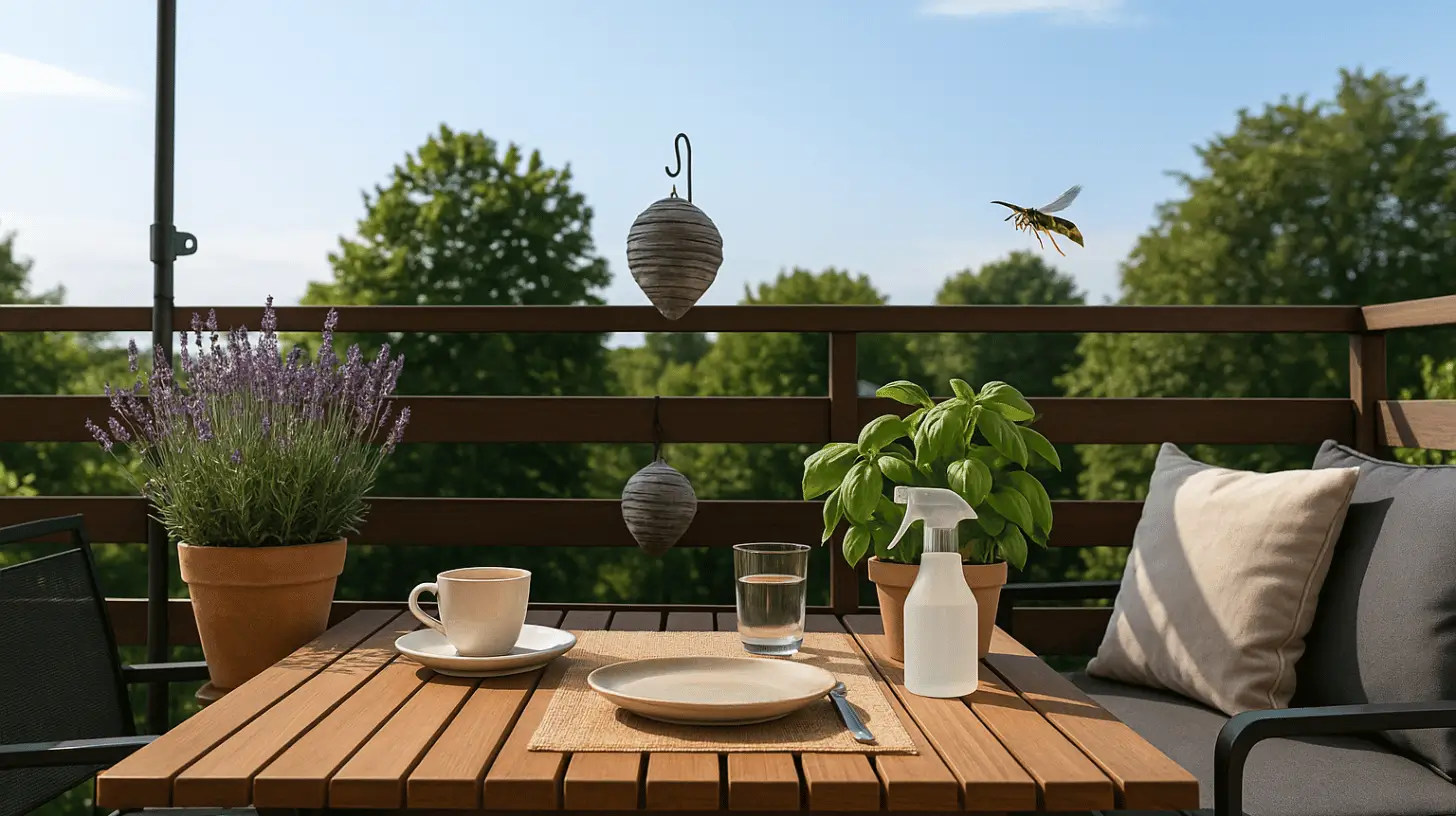 wespen fernhalten balkon
