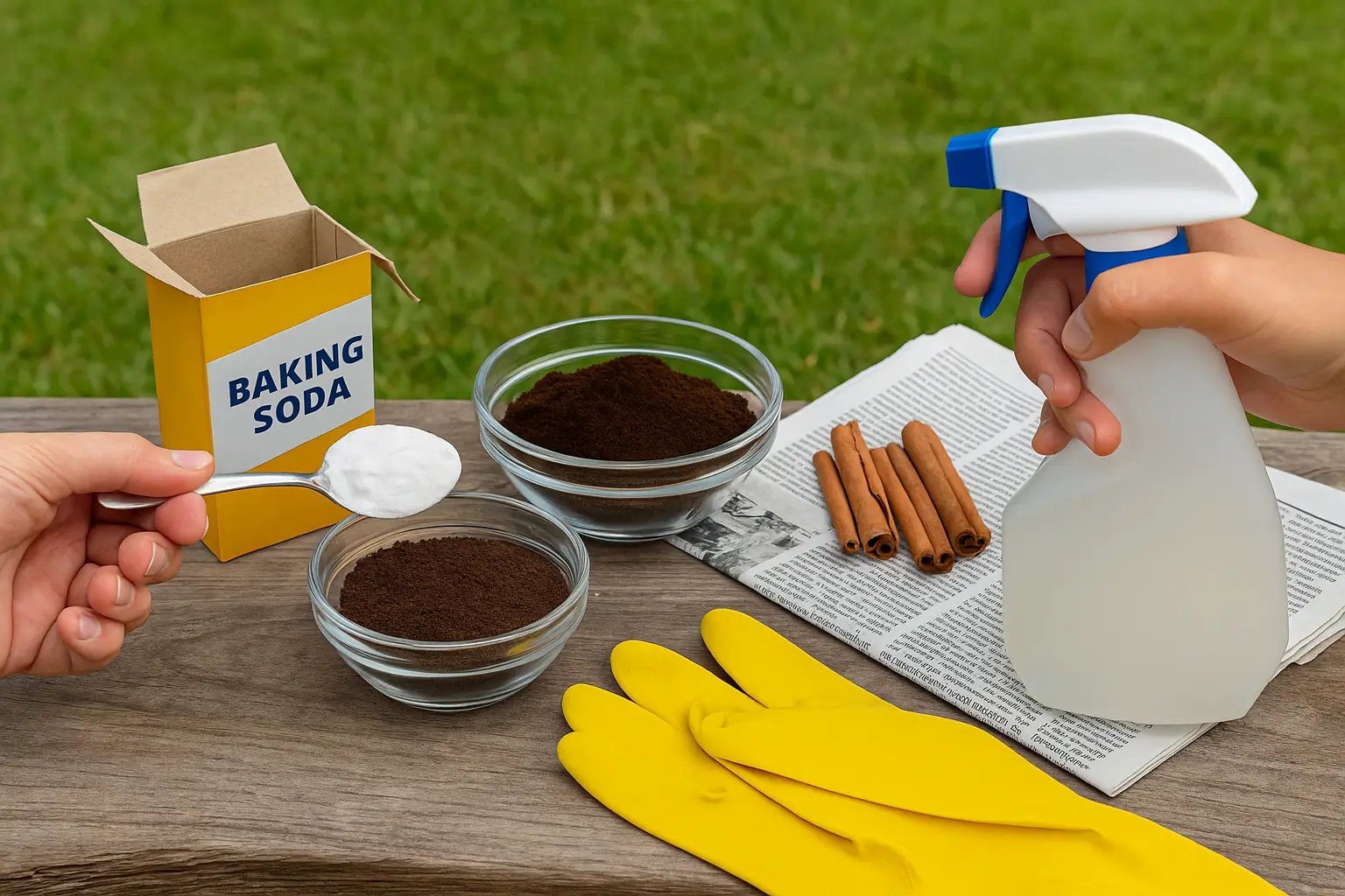 bereiten sie natürliche bekämpfungsmittel vor - ameisen auf Rasen bekämpfen