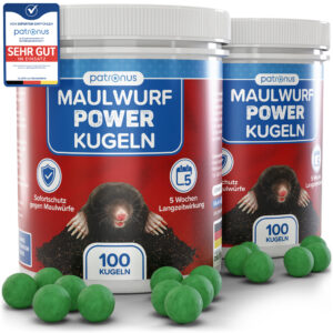Patronus Maulwurf Power Kugeln 100 Stück - 2 Stück