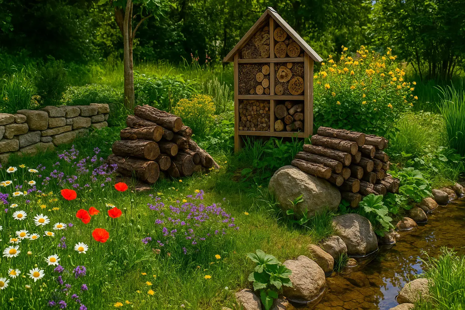 schritt 3- gestalten sie durchdachte gartenbereiche und lebensräume-insektenfreundlicher garten