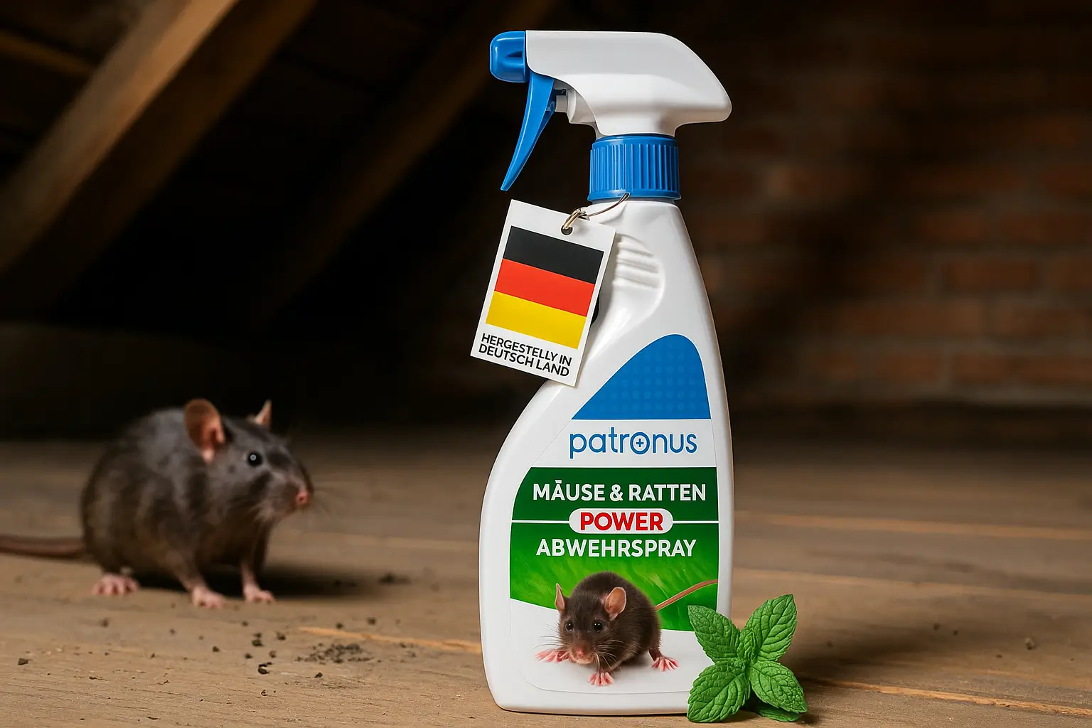 mäuse und ratten power abwehrspray-doe sichere Lösung- mäuse im Dachboden