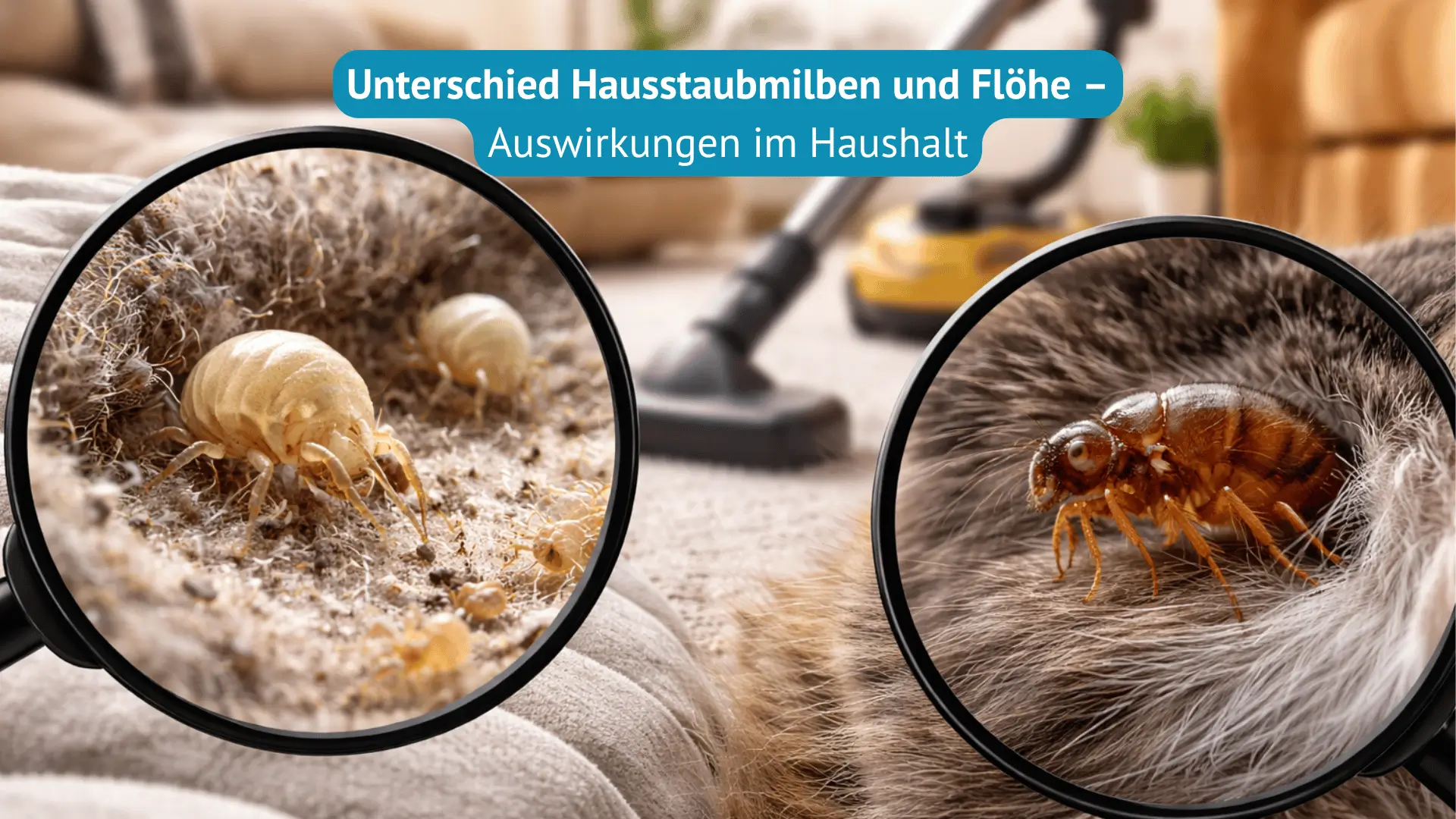 unterschied hausstaubmilben und flöhe