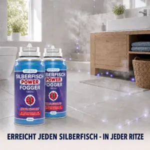 Silberfisch Power Fogger flutet den Raum und erreicht jedes Versteck
