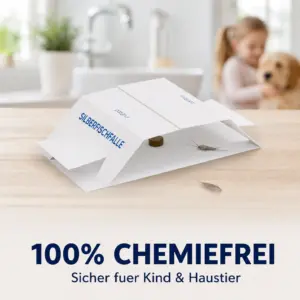 Silberfischfalle ist sicher im Haushalt mit Kindern und Haustieren