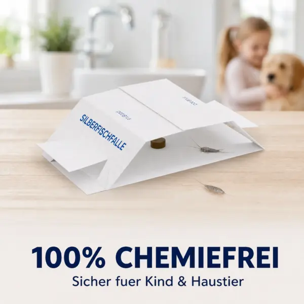 Silberfischfalle ist sicher im Haushalt mit Kindern und Haustieren
