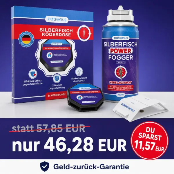 Preisvorteil des Silberfische Komplettpakets gegenüber dem Einzelkauf