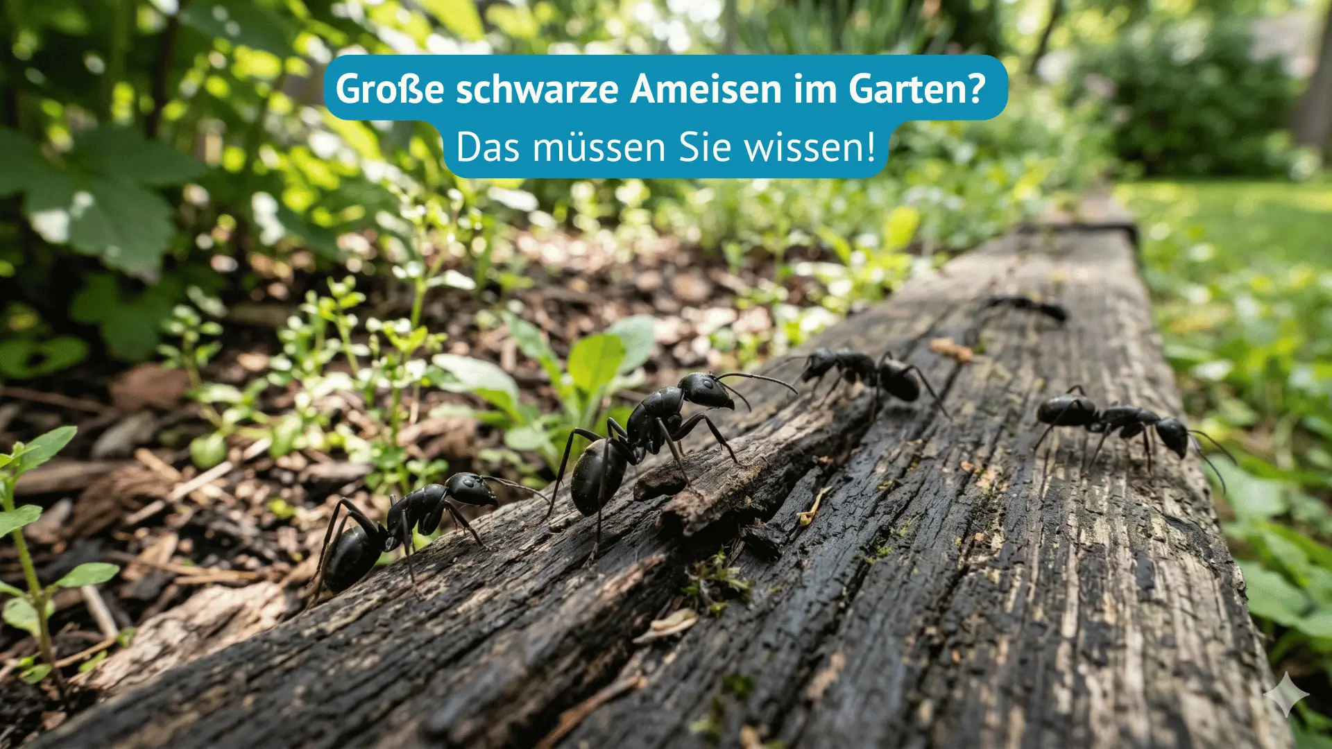 große schwarze ameisen im garten