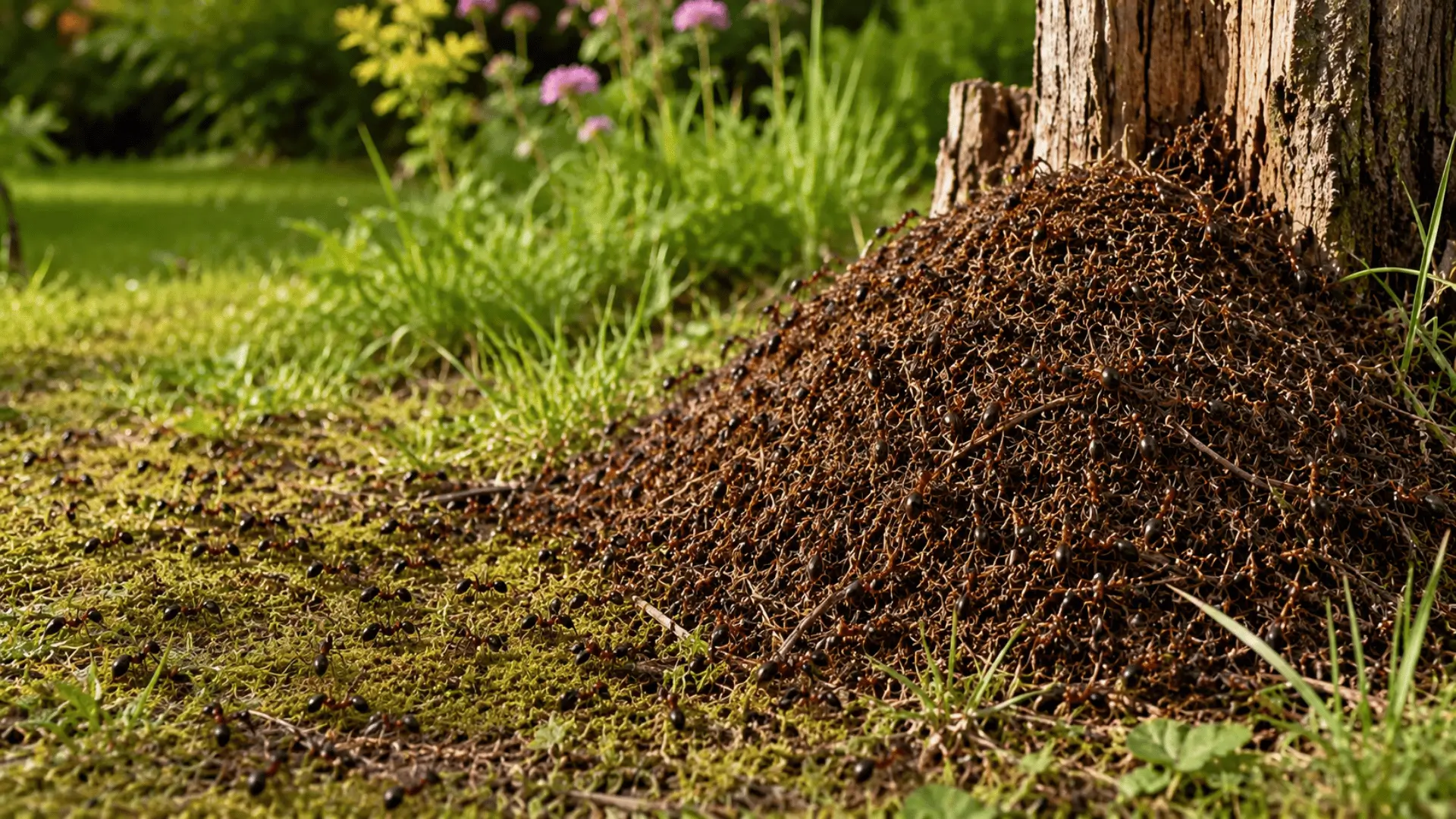 waldameisen im garten