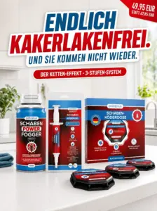 Schaben-Komplettpaket – Kakerlaken in 3 Stufen bekämpfen