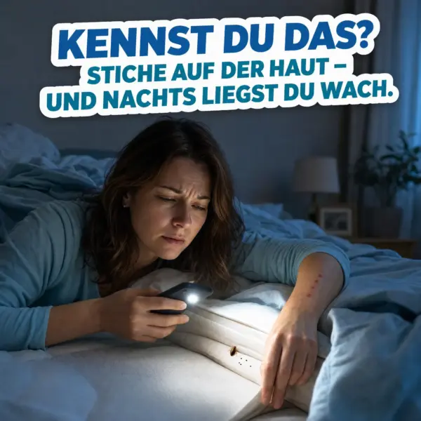 Bettwanzenstiche auf der Haut erkennen