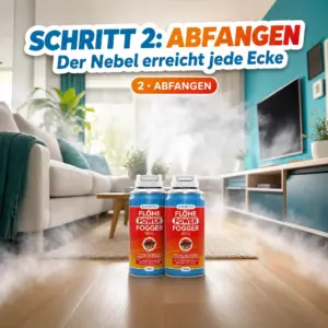 Patronus Flöhe Power Fogger vernebelt den Raum und erreicht jede Ecke (Schritt 2 Abfangen)