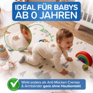 Ideal fuer Babys ab 0 Jahren, wirkt ohne Hautkontakt