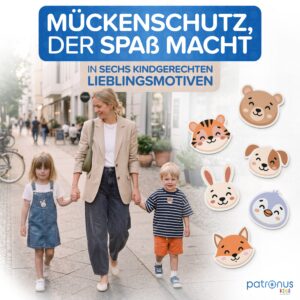 Mueckenschutz in sechs kindgerechten Lieblingsmotiven