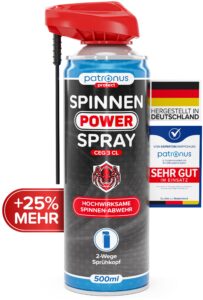 Patronus Spinnen Power Spray 500 ml, hergestellt in Deutschland, von Experten empfohlen, 25 Prozent mehr Inhalt