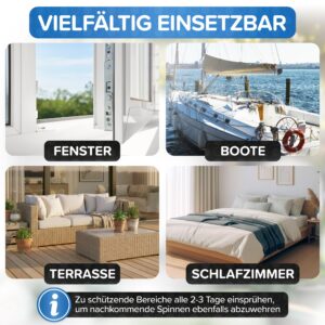 Vielfaeltig einsetzbar an Fenster, Terrasse, Booten und im Schlafzimmer