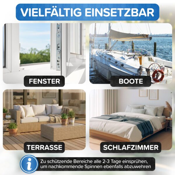 Vielfaeltig einsetzbar an Fenster, Terrasse, Booten und im Schlafzimmer
