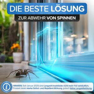 Loesung zur Abwehr von Spinnen mit starker Sofort- und Repellent-Wirkung