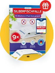 Gratis dazu: Patronus Silberfischfalle 9 Stück