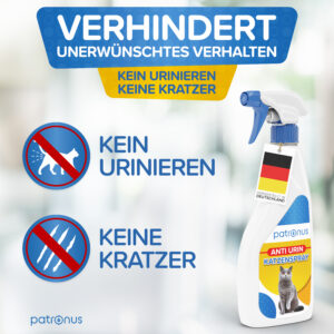 Verhindert Urinieren und Kratzen im Innenbereich