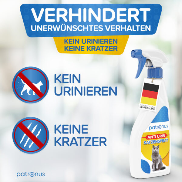 Verhindert Urinieren und Kratzen im Innenbereich