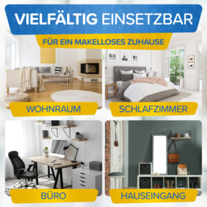 Einsatzbereiche Wohnraum Schlafzimmer Buero Hauseingang